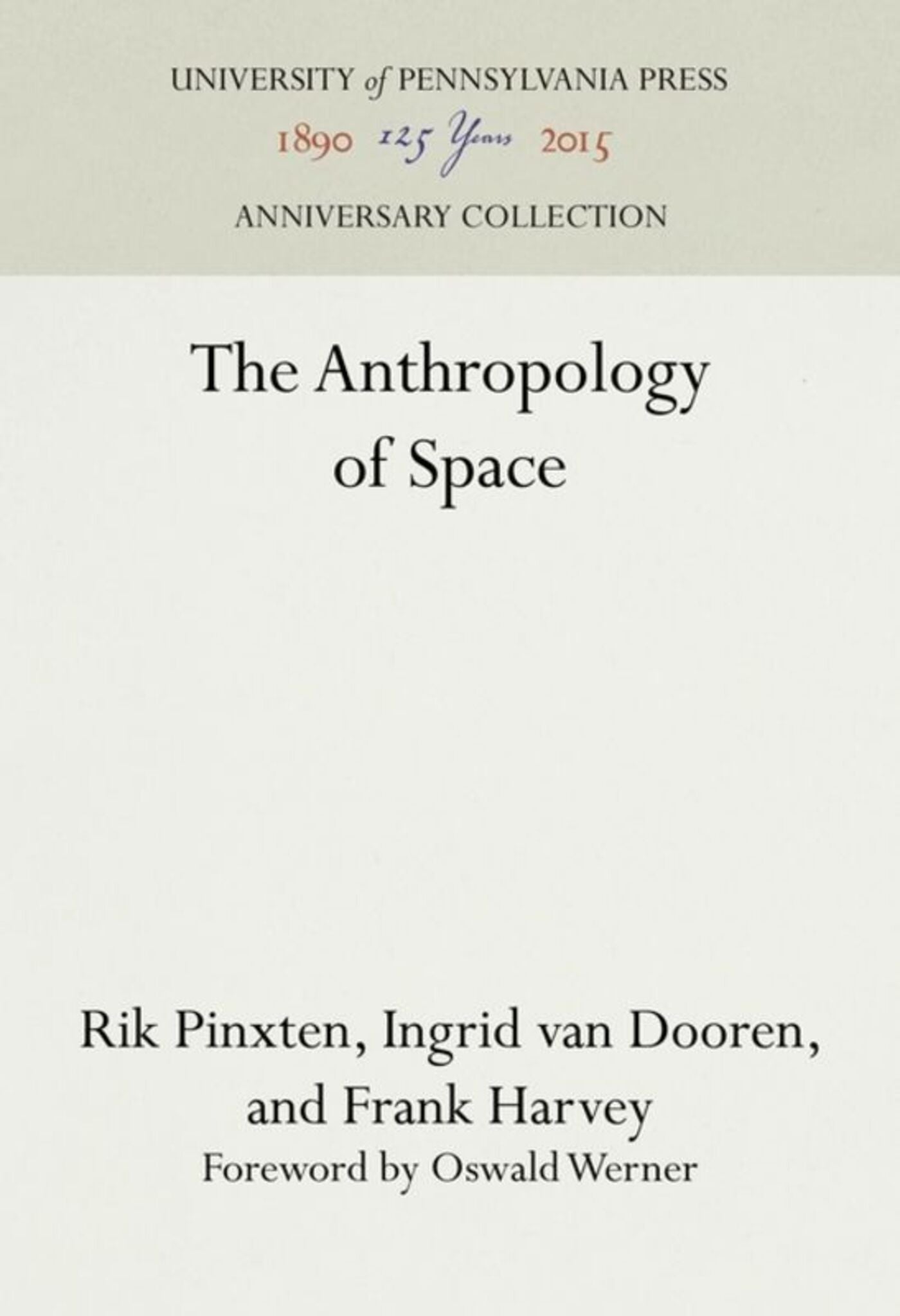 Cover image for The Anthropology of Space ISBN 9781512818390